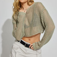 Open Knit Sweater