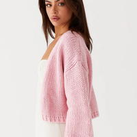 Knit Cardigan - Pink